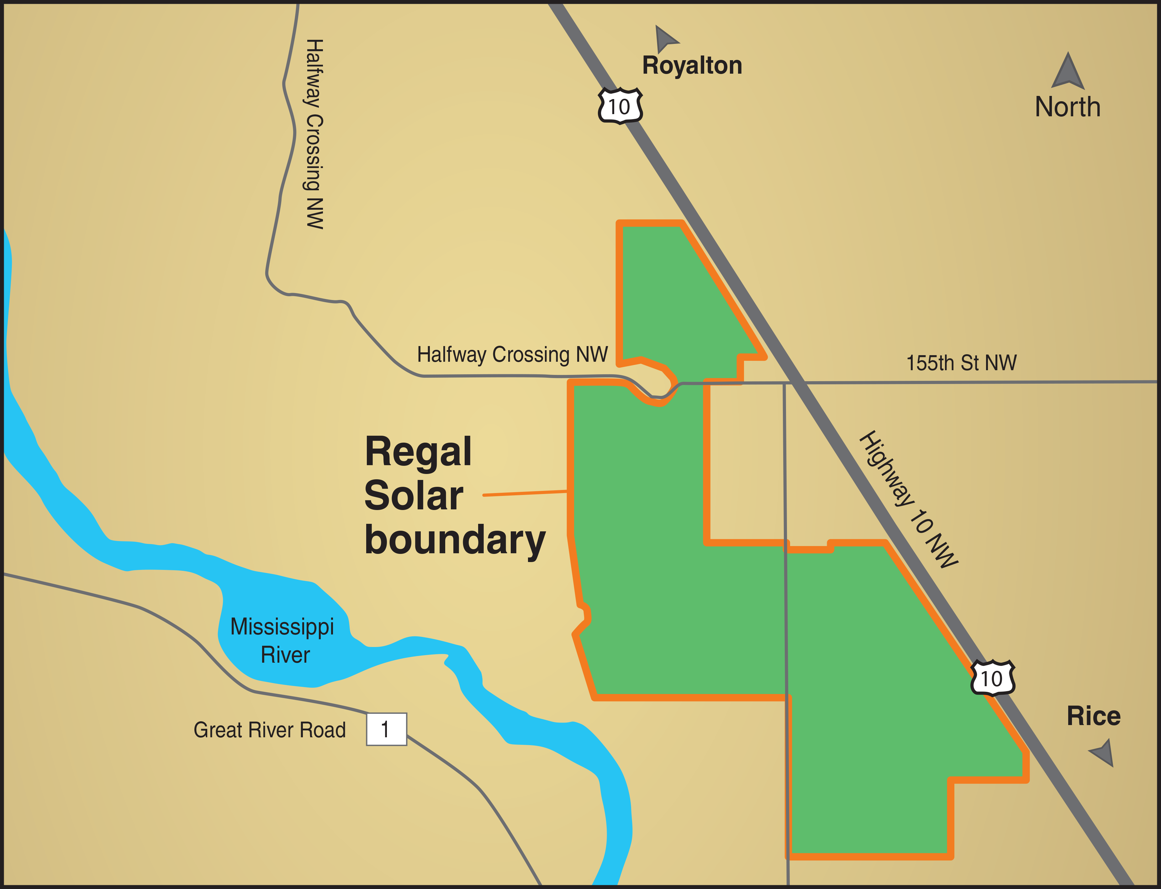 Regal Solar Project map