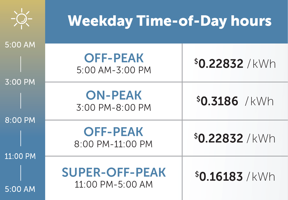 Level 2 Weekday Charger rates