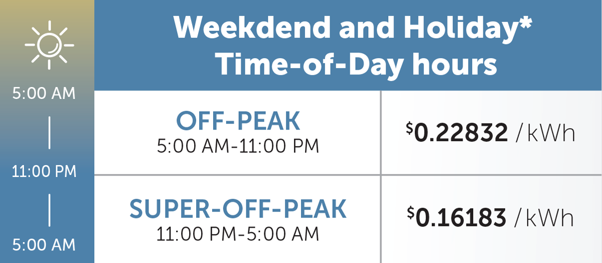 Level 2 Weekend Charger rates